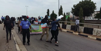 Nigerians march against illegal recruitment, acts of nepotism and tribalism in government (photos)