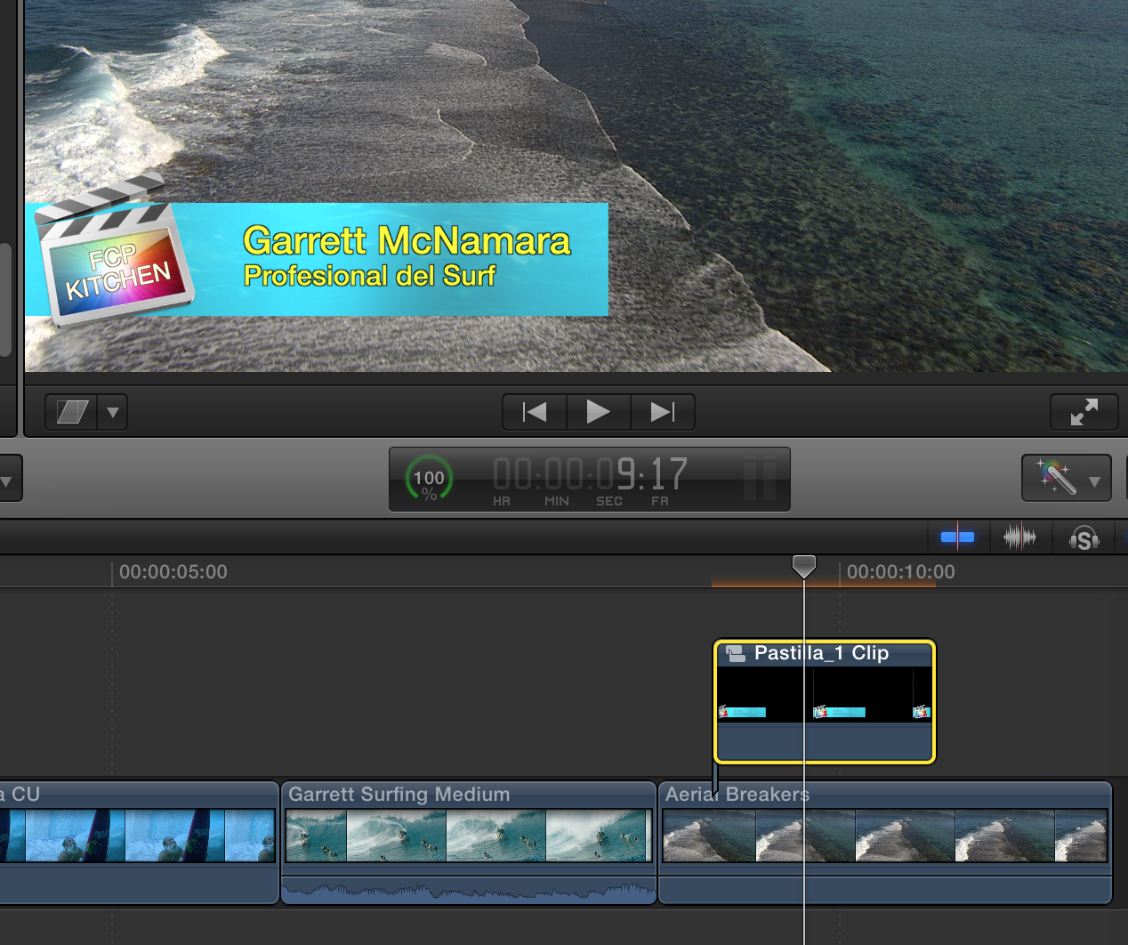 Final Cut Pro Kitchen Final Cut Pro X Duplicar y modificar un Compound