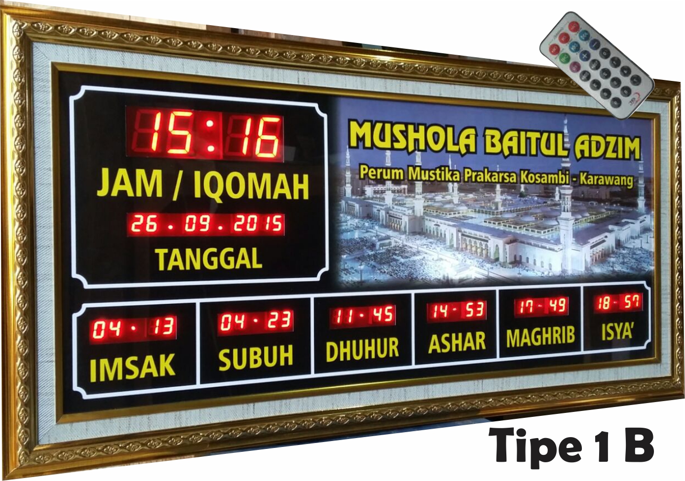 Produsen Jam Digital Masjid dan Counter Iqomah Daftar Harga Jam