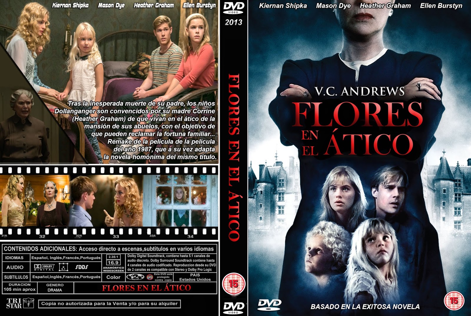 PB DVD Cover / Caratula FREE FLOWERS IN THE ATTIC DVD COVER 2014