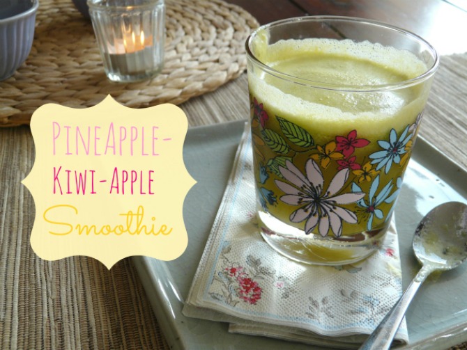 Pineapple-Kiwi-Apple Smoothie