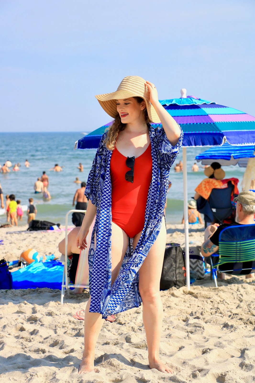 Nyc fashion blogger Kathleen Harper's beach outfit