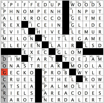Modern Brain Scanning Procedure For Short Sat 9 10 16 Crazy In 2010 Shakira Hit Capital Where Hell Is Pronounced Johm Riab Sua Animal Whose Name Is Derived From Latin For Ghosts Rex Parker Does The Nyt Crossword Puzzle