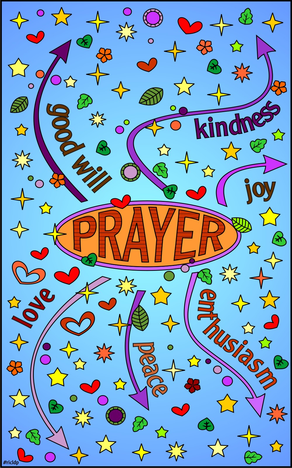 RicLDP Artworks: Prayer Vibration and a Doodle