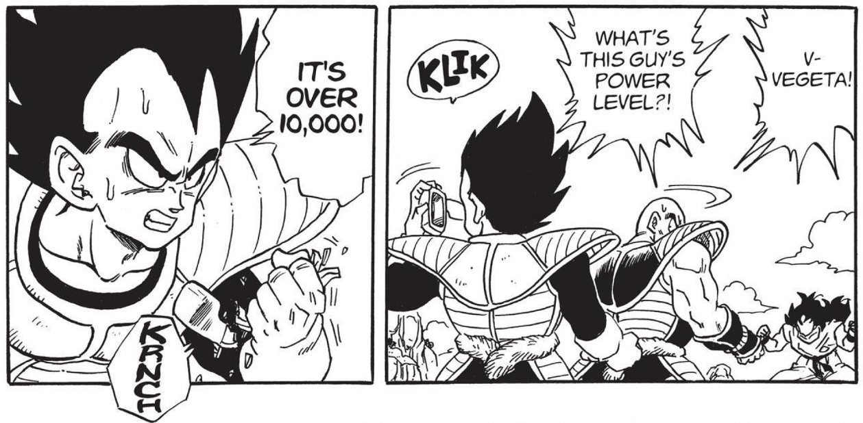 Yamcha surviving goku knocking him into the manga panel : r/Ningen