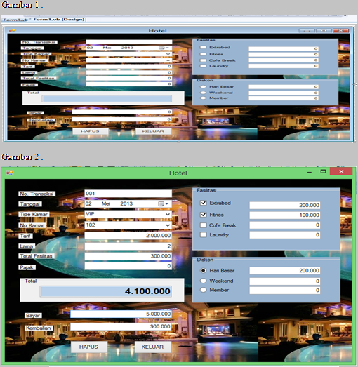 Cara membuat Aplikasi Hotel di Visual Basic 2008 - TEKNOLOGI INFORMASI