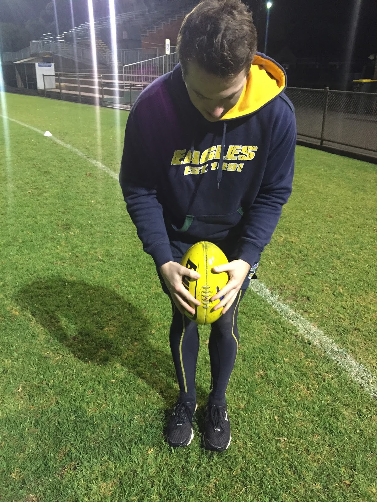 What are the optimal biomechanics of the AFL drop punt needed to kick