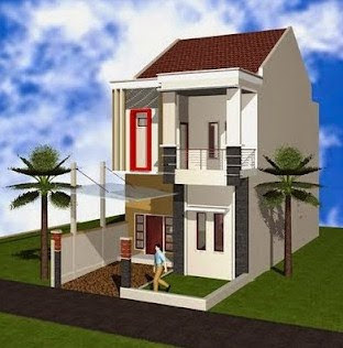 Desain Rumah Minimalis Tipe 36 - 2 Lantai