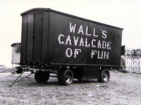 Circus Van on Portsdown Hill 1950's