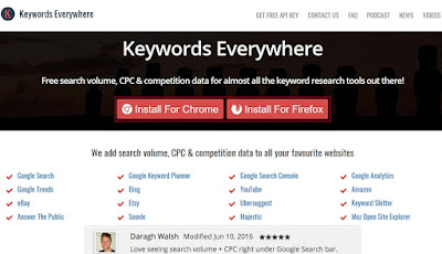 Cara Menggunakan Extension Keyword Everywhere Untuk Mencari Kata Kunci