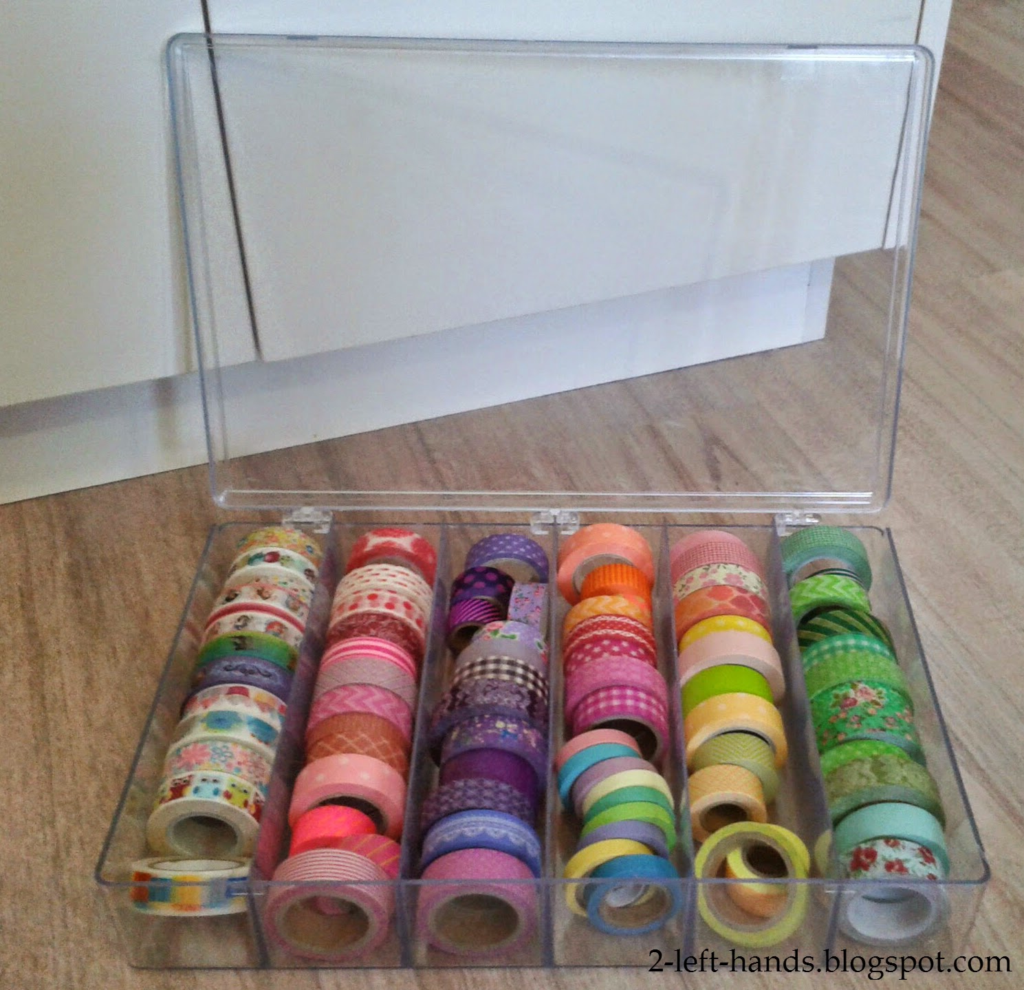 Two Left Hands: Washi tape storage and organization - update