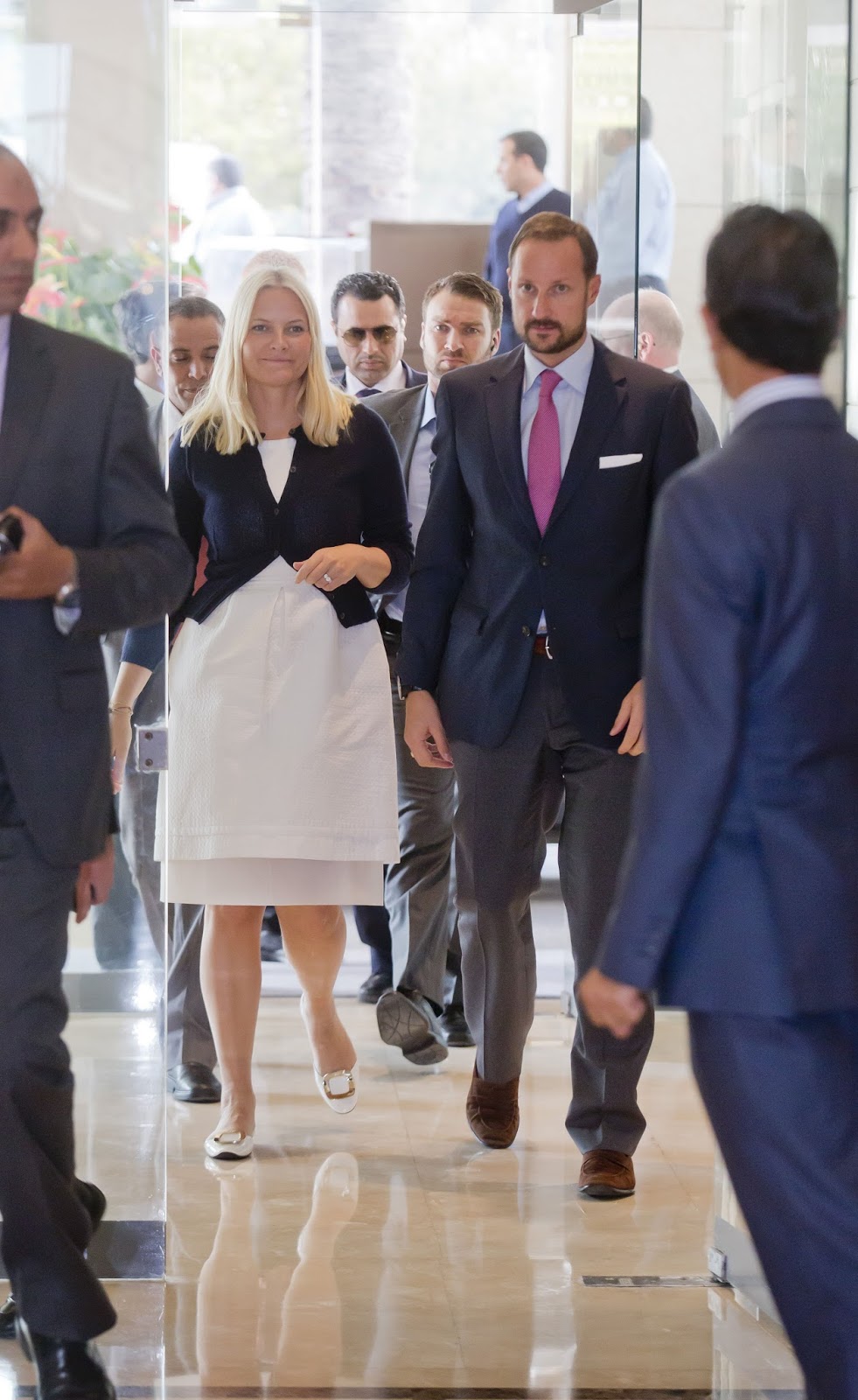 Crown Prince Haakon and Crown Princess Mette-Marit visits the Jordan