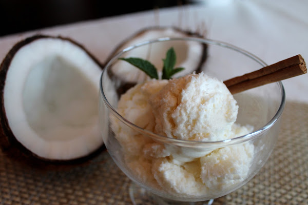 helado de coco sin lactosa