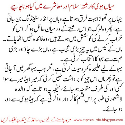 Husband and wife relationship in Islam urdu hindi