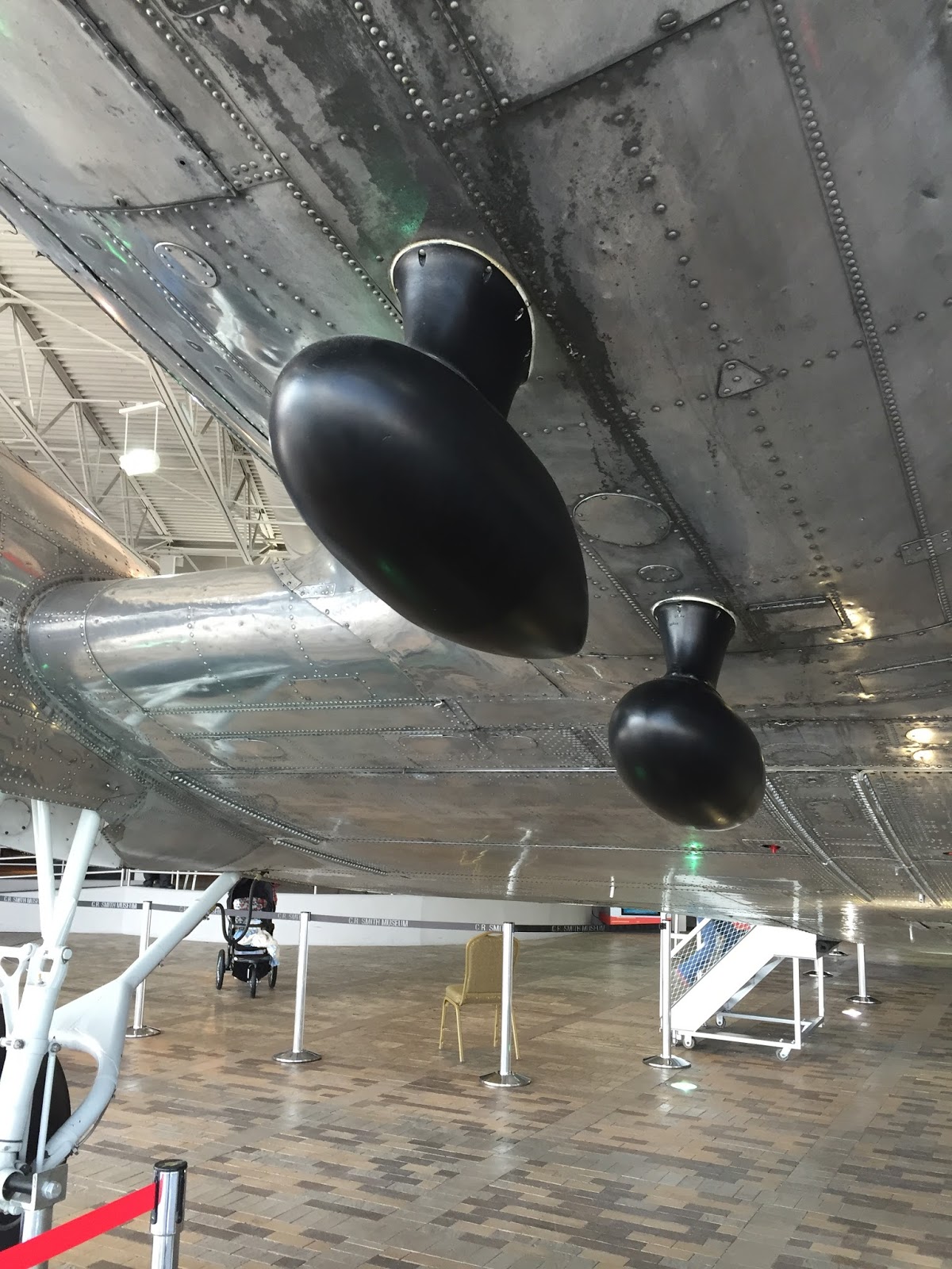 C R Smith Museum ADF antenna on our DC3