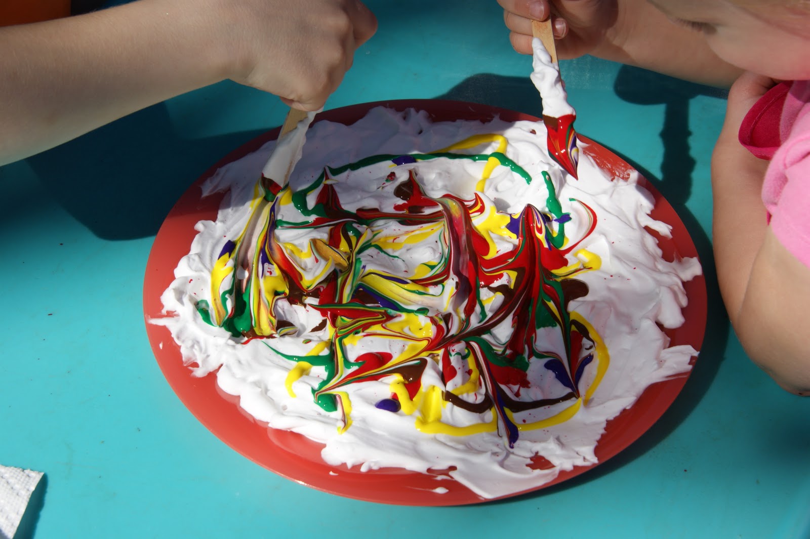 Raising Leafs Make It Monday Shaving Cream Leaves