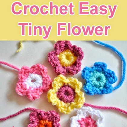 Crochet Easy Tiny Flower - free crochet pattern