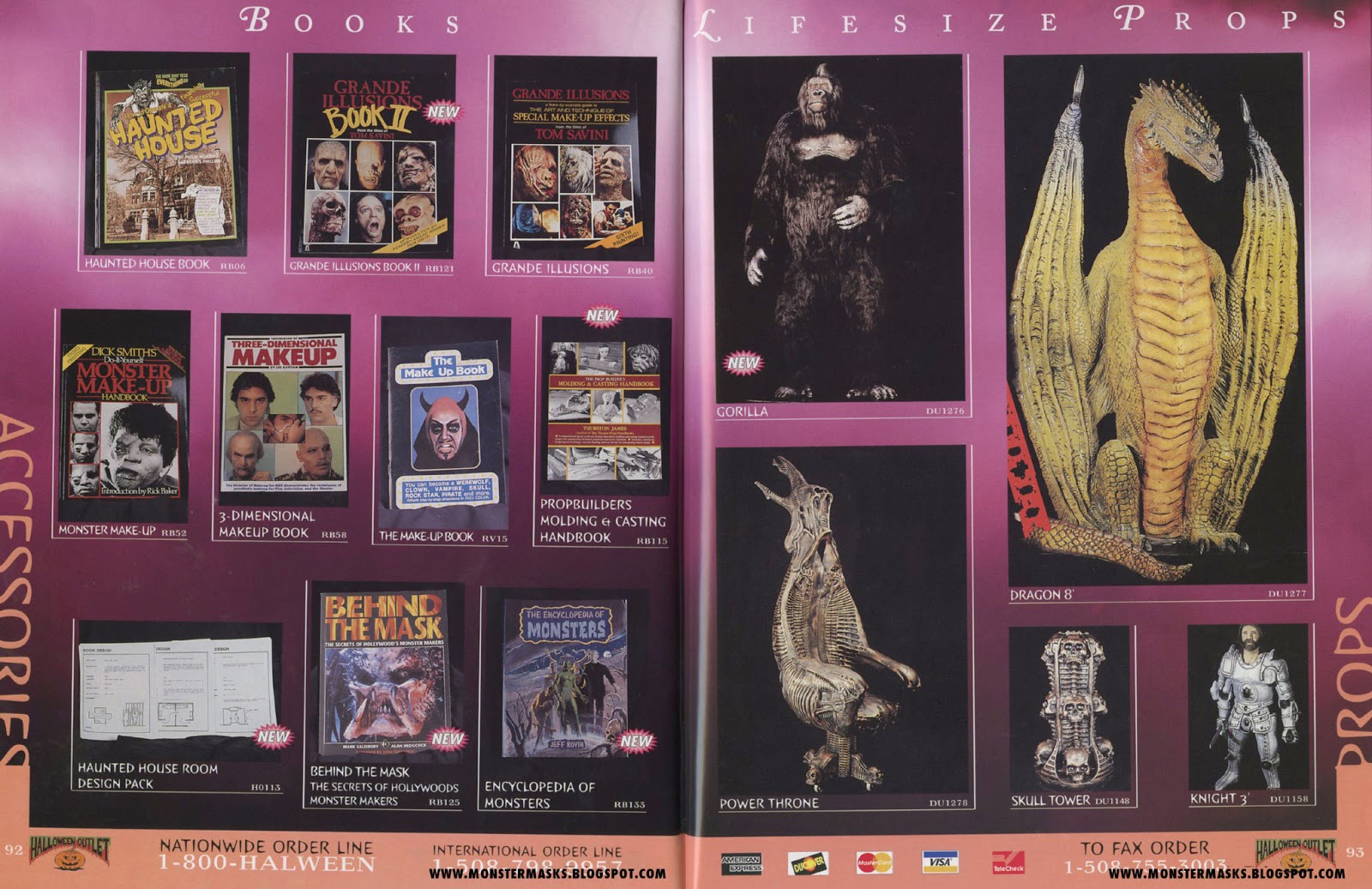1996 Halloween Outlet Catalog Part 6 Blood Curdling Blog of Monster