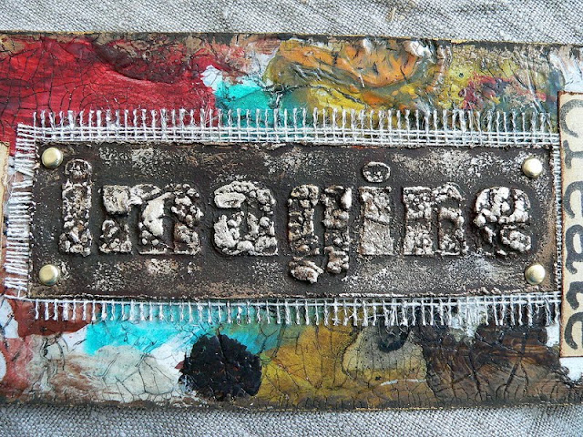 Von Pappe II: "Create Art!" - a mixed media tag tutorial