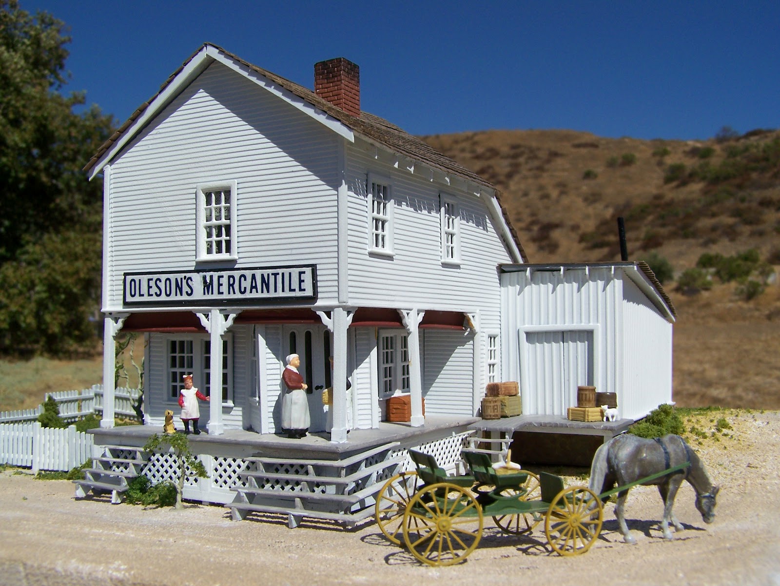 MIKE COZART DESIGN AND MODEL WALNUT GROVE SCHOOL HOUSE MODEL from