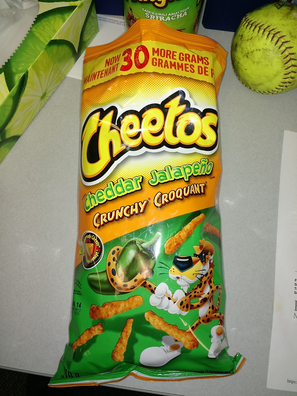Fongpay's Universe Cheddar Jalapeno Cheetos.