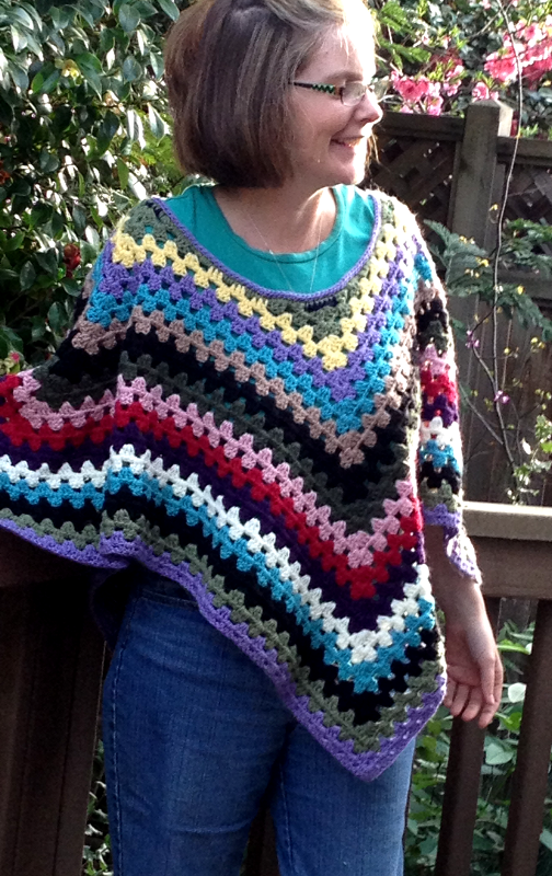 eStitched...: Same Poncho - Different Result