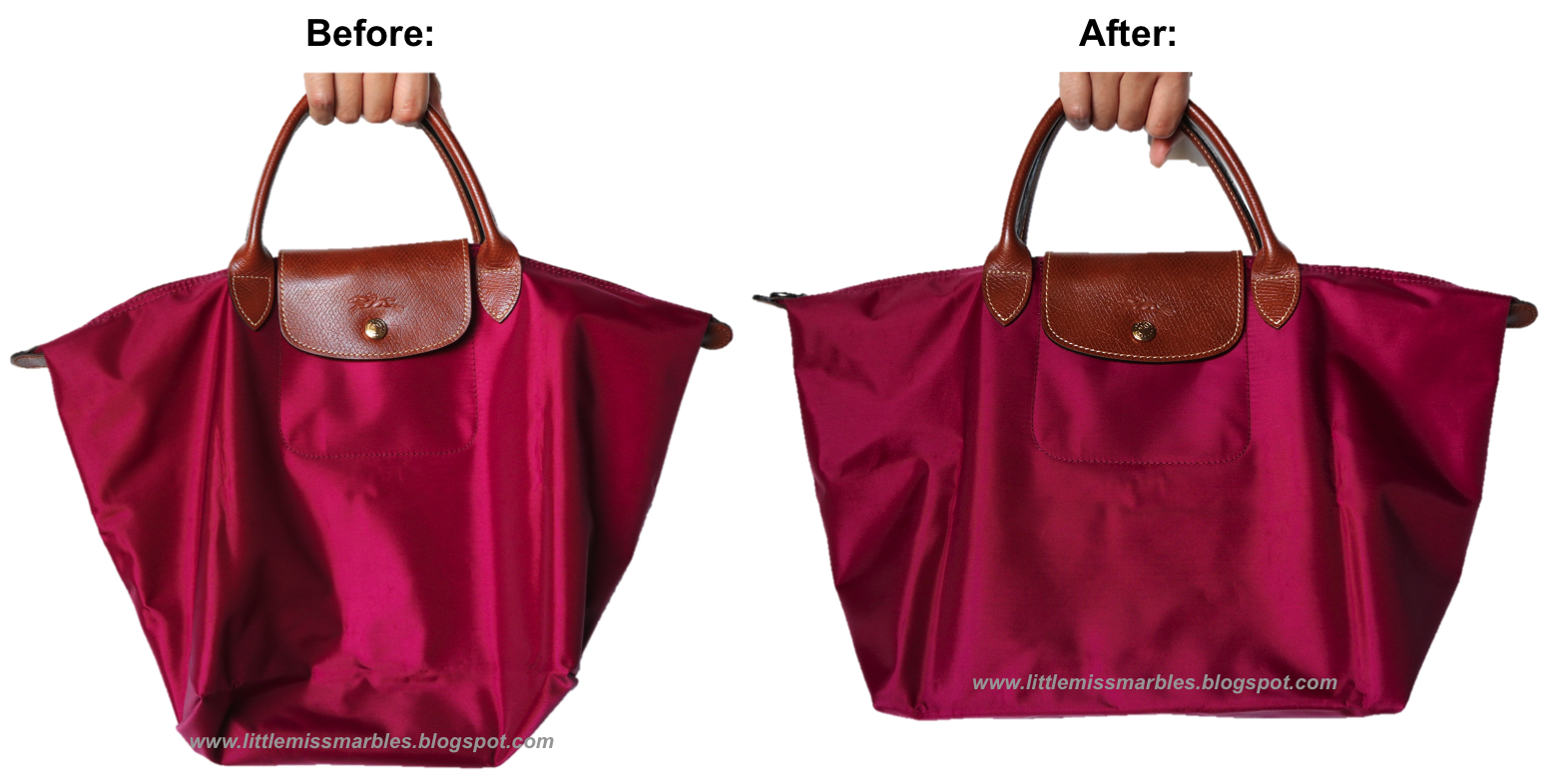 Little Miss Marbles: DIY: Longchamp Bag Base Shaper