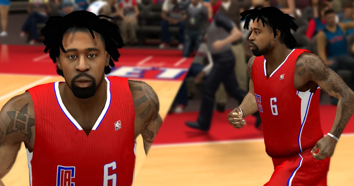 DeAndre Jordan Cyberface Hair Update V1 [FOR 2K14] NBA