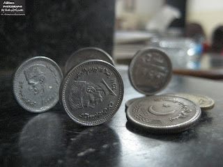 Coins of Pakistan : Re.1, Rs.2 and Rs.5, The world through a lens, Photography by Shahzil Rizwan