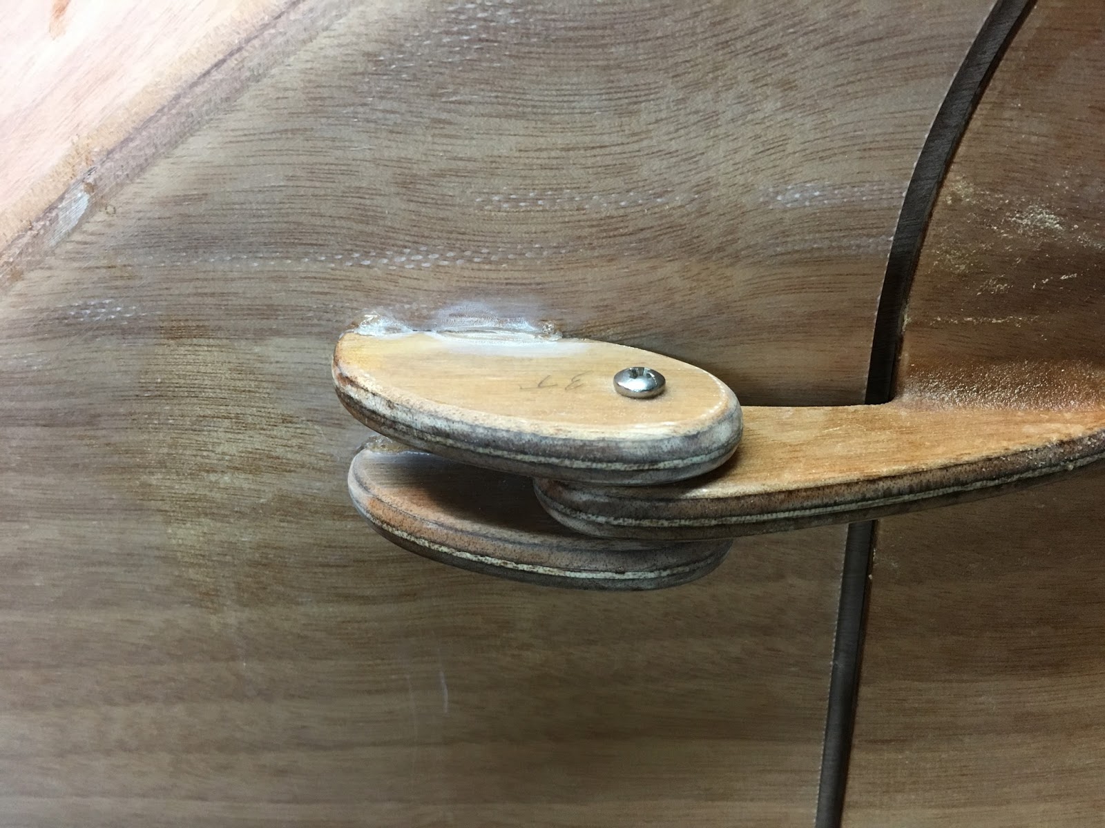 Building the CLC Teardrop Camper Mounting Hinges for Doors and Galley