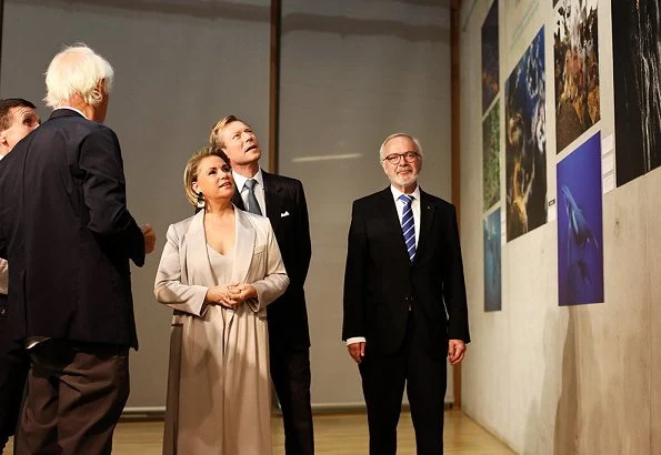 Grand Duke Henri and Grand Duchess Maria Teresa visited Yann Arthus-Bertrand and Philippe Bourseiller's photograph exhibition