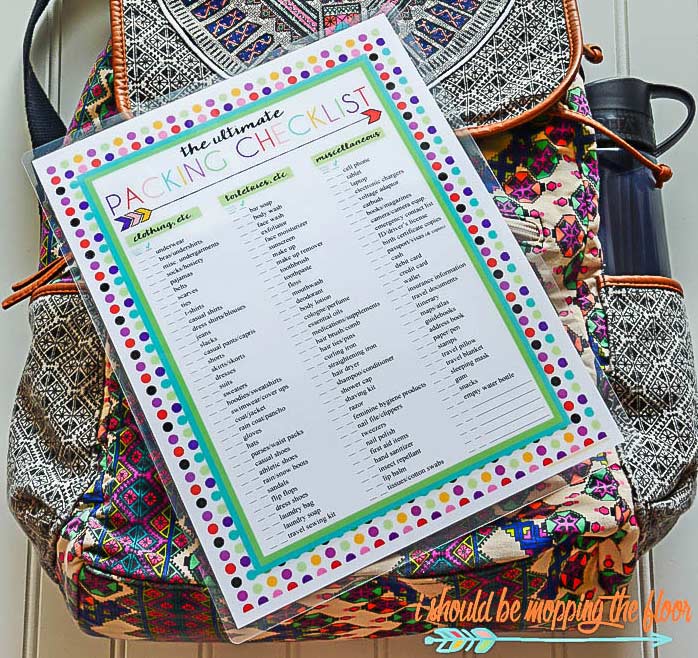 Free Printable Packing Checklist