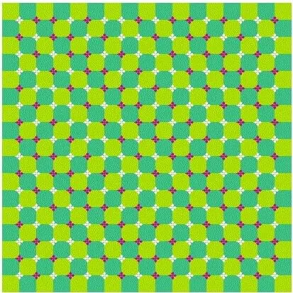 Optical Illusion in which pattern seems to be Diagonally Moving