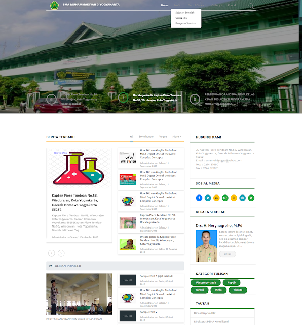 Template Tema CMS Sekolahku V2.2.0 Download Terbaru