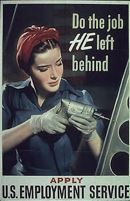 Anuncios mujeres en la Segunda Guerra Mundial