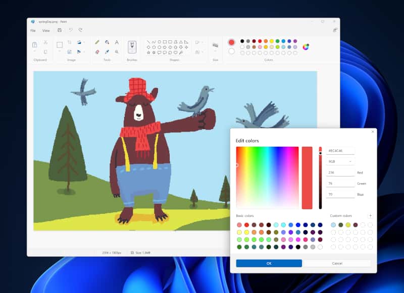 Microsoft updates MS Paint app on Windows 11 with new design changes