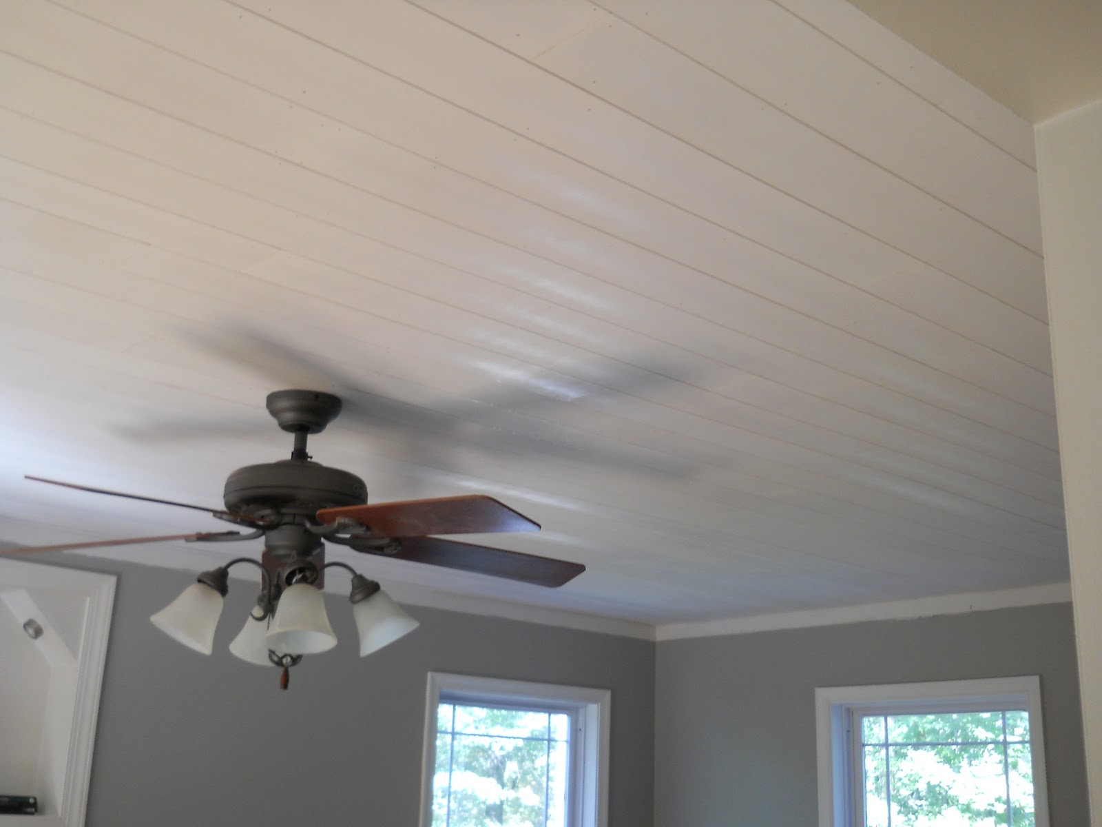 1001 Goals Living Room Paneled Ceiling Progress