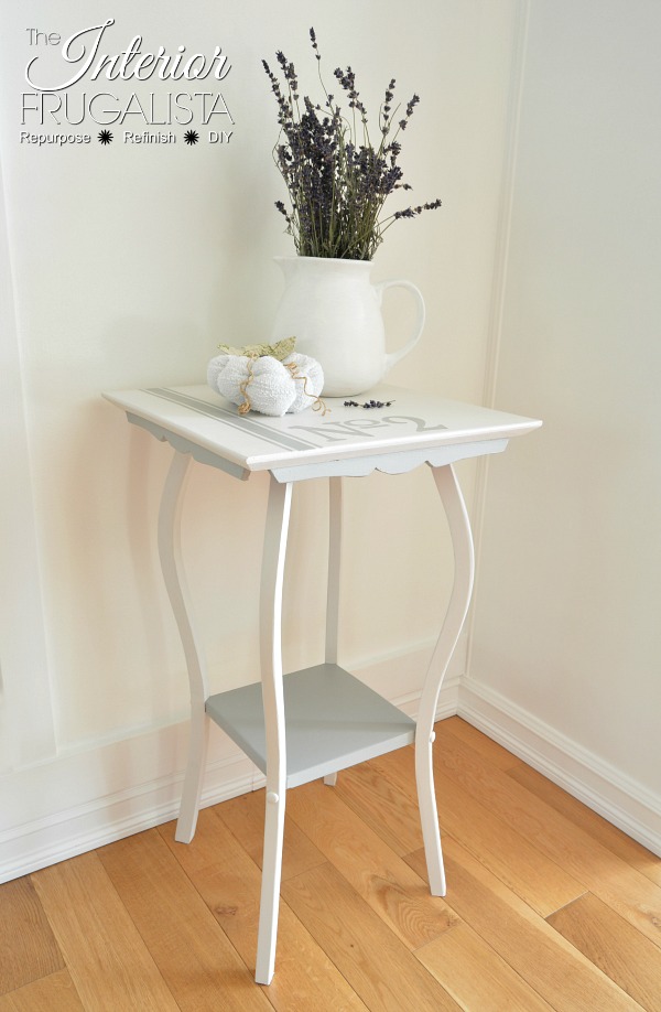 French Antique Tea Table Makeover