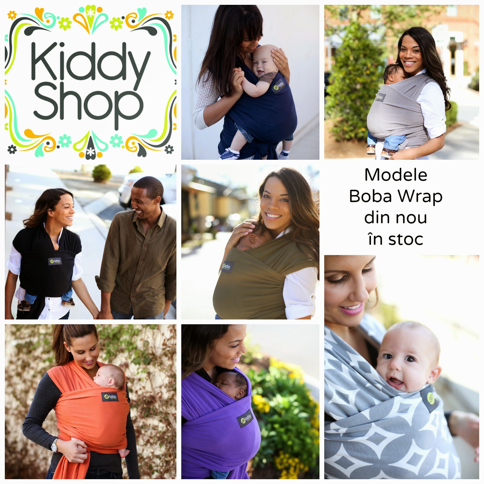 Kiddy Shop Boba Wrap și Boba Carrier din nou în stoc!
