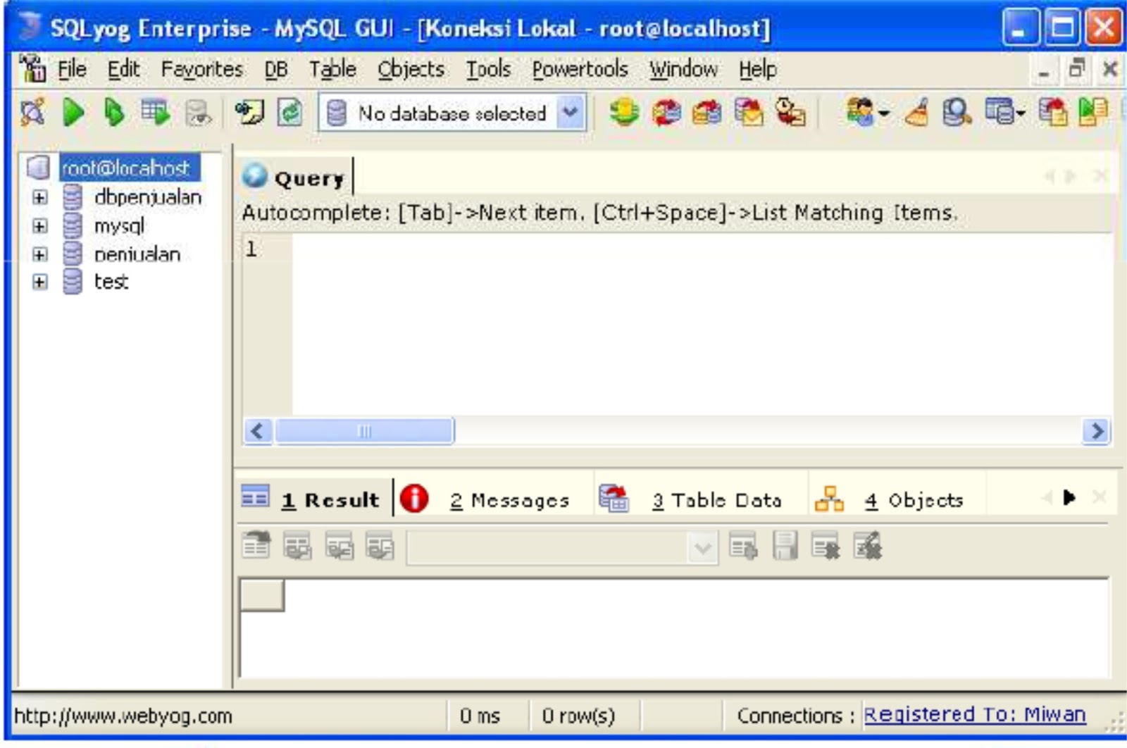 Implementasi Basis Data Menggunakan SQLYog (MySQL GUI) ~ Information ...