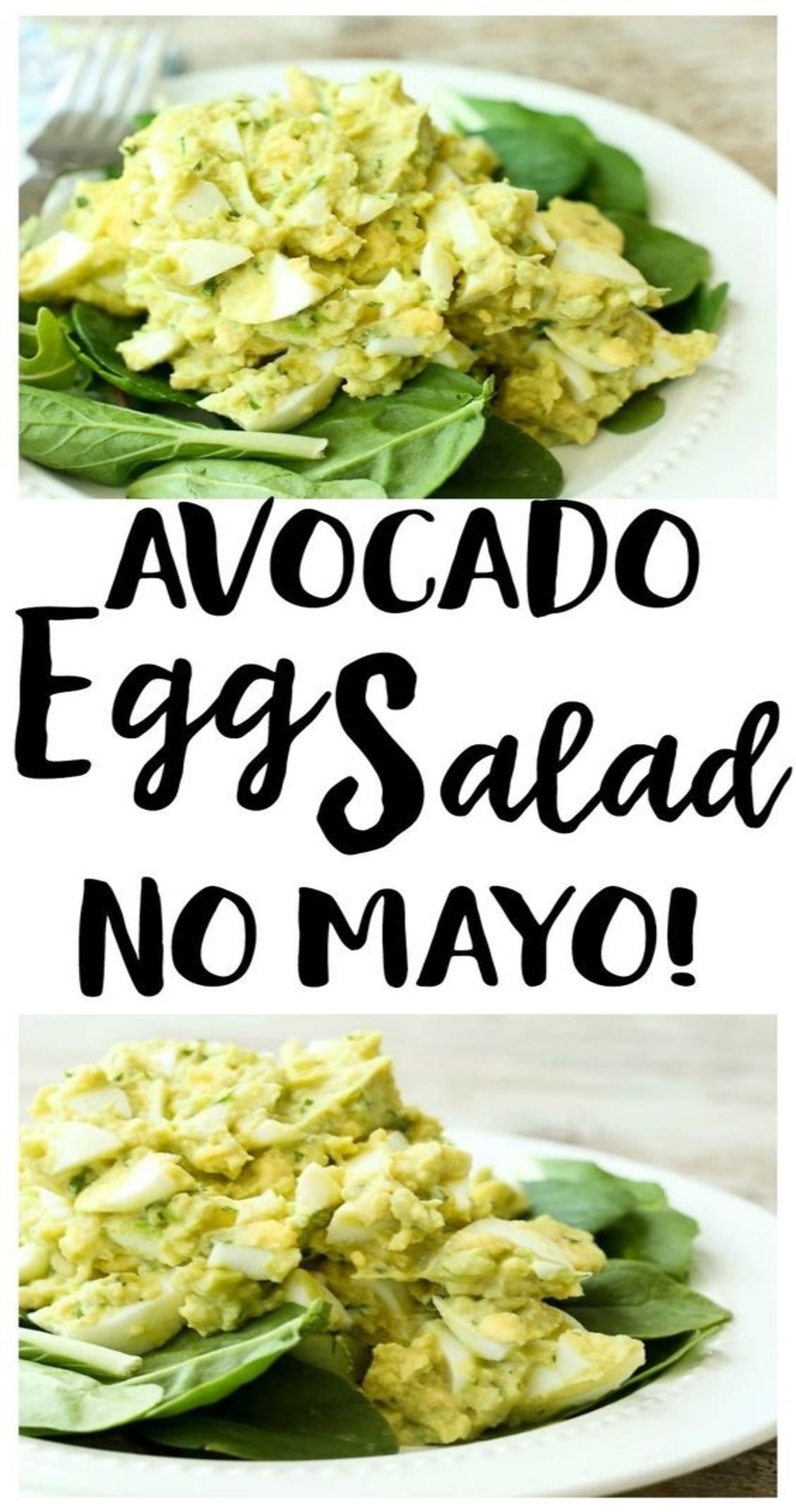 avocado egg salad (no mayo)
