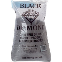 powder coating sand blasting media black diamond