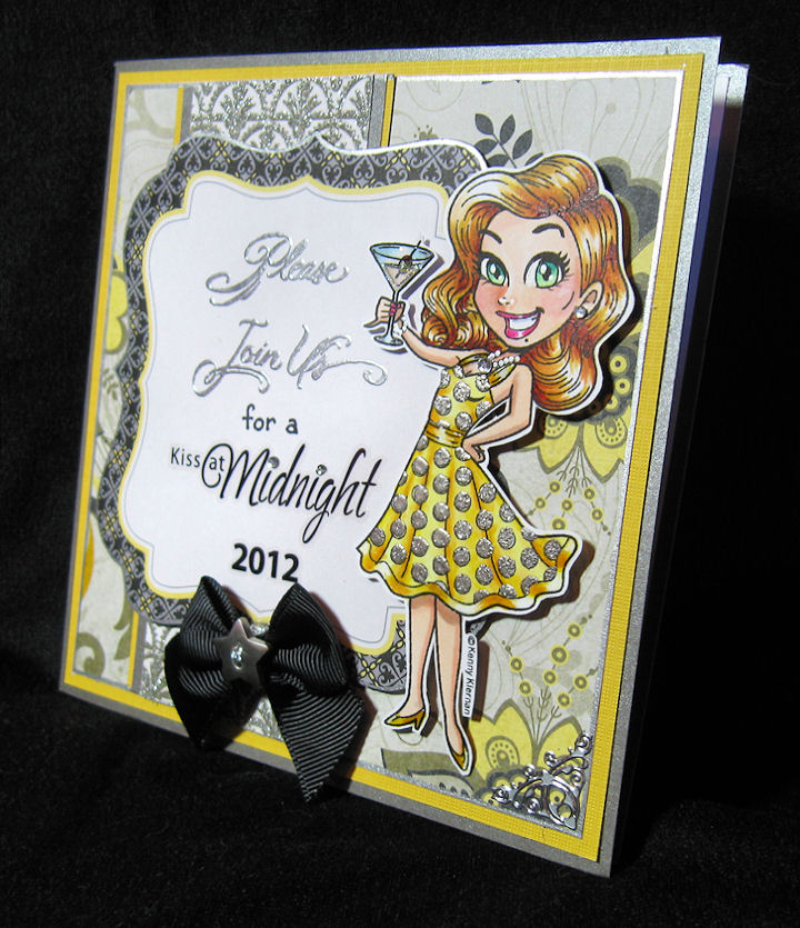 Anniebee's Craft Room New Year's Eve Party Invitations using WOW