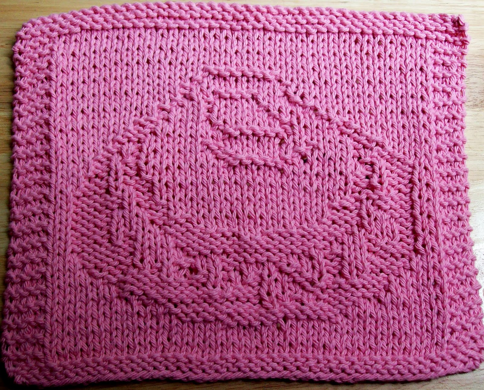 DigKnitty Designs: Sea Shell Too Knit Dishcloth Pattern