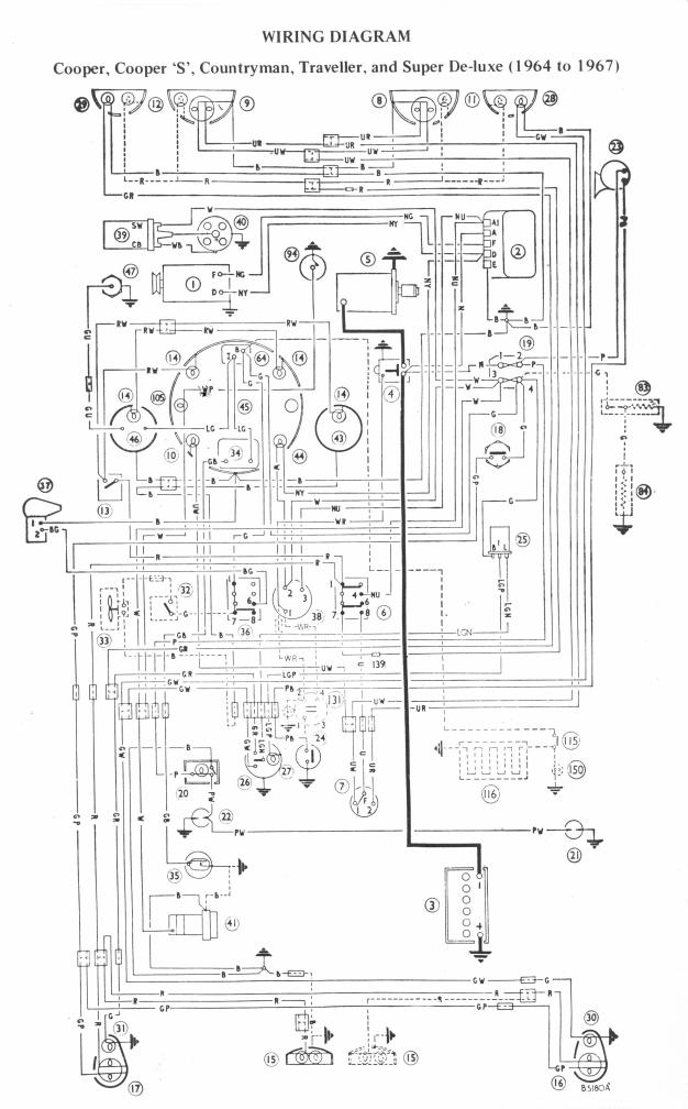 Free Auto Wiring Diagram: 1964-1967 Mini Cooper Wiring Diagram mini electrical diagram 