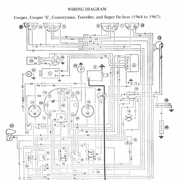 Free Auto Wiring Diagram: 1964-1967 Mini Cooper Wiring Diagram