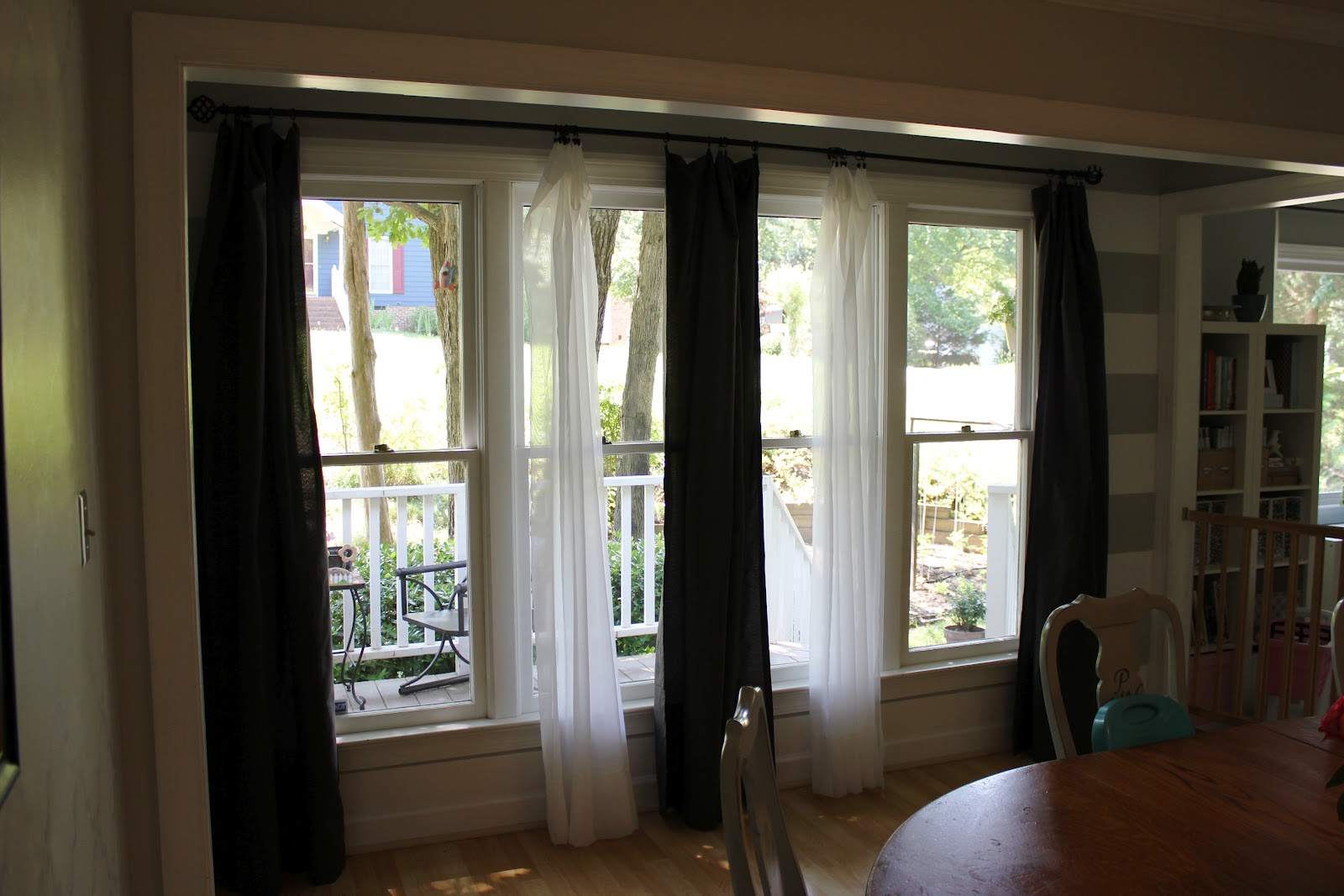 PeaHen Pad Charcoal Gray Curtains