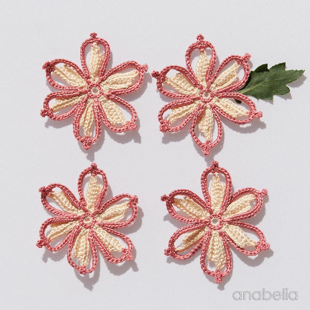 Crochet flowers by Anabelia Craft Design