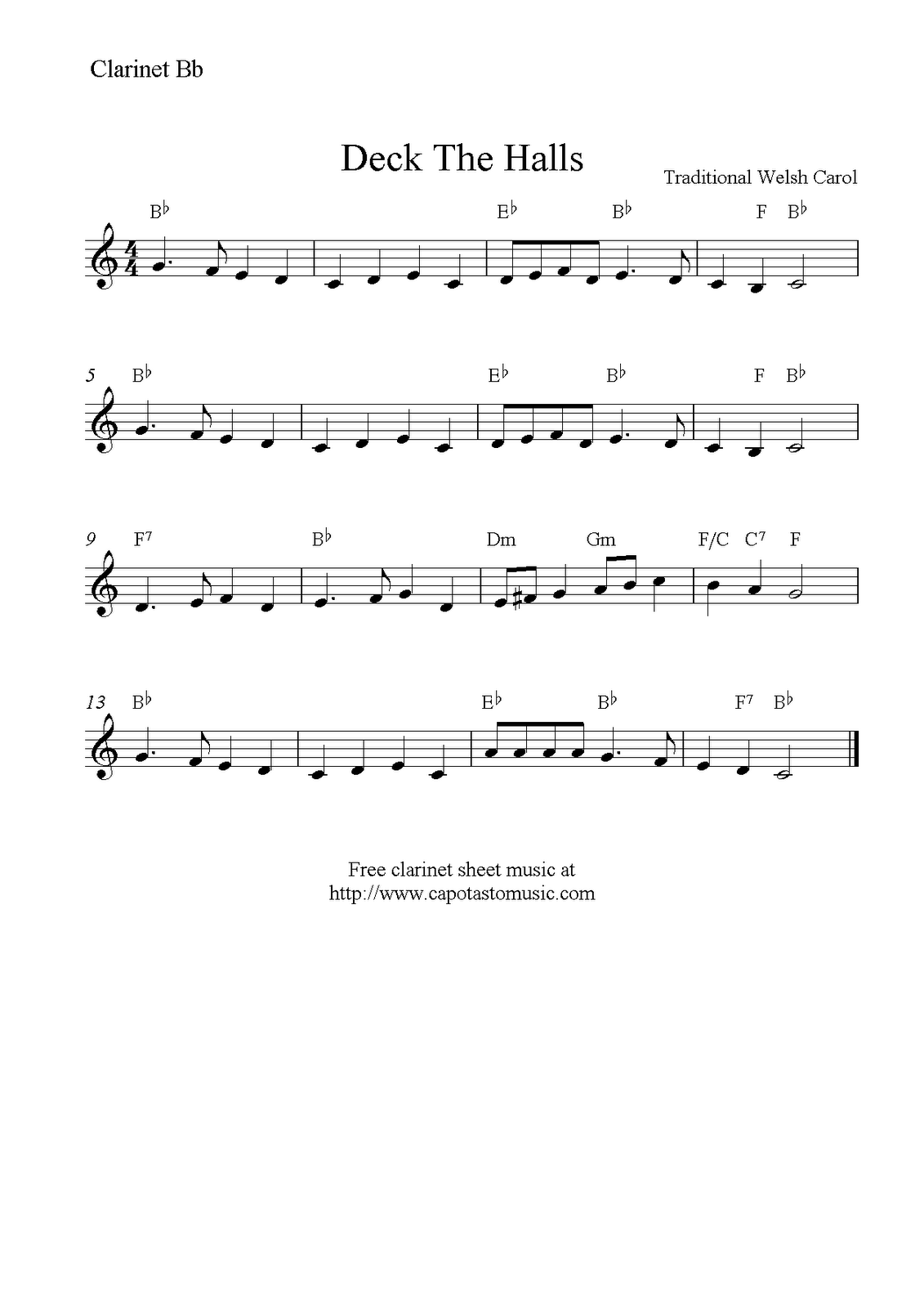 deck-the-halls-free-christmas-clarinet-sheet-music-notes