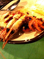 Grilled Prawns and little Octopus